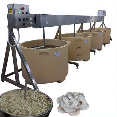 Bon prix Machine automatique de trempage de crevettes mélangeur multi-fonction 1.1KW machine à trempage de poisson mélangeur de fruits de mer agitateur automatique en ligne