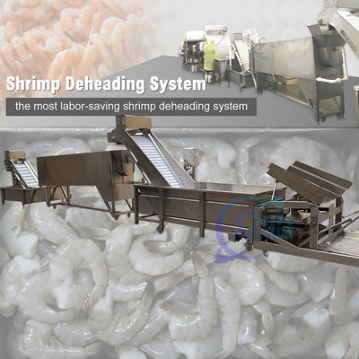 Bon prix Machine à décaper les crevettes industrielles SUS316 Durable pour couper la tête en ligne