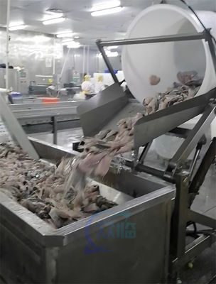 Durable 2200W équipement de transformation de fruits de mer résistant à l'usure 300KG