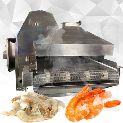 18.2KW machine de cuisson de crevettes tunnel stable 11000x2200x2000mm