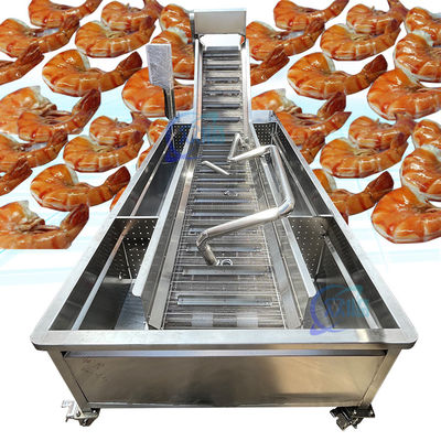 Bon prix Machine de nettoyage de crevettes durable industrielle, usine de traitement de carpes anti-corrosion en ligne