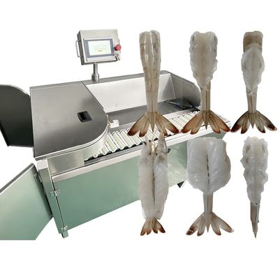 Bon prix Dispositif de pellicule de crevettes PLC stable, machine de pellicule de crevettes en acier inoxydable en ligne