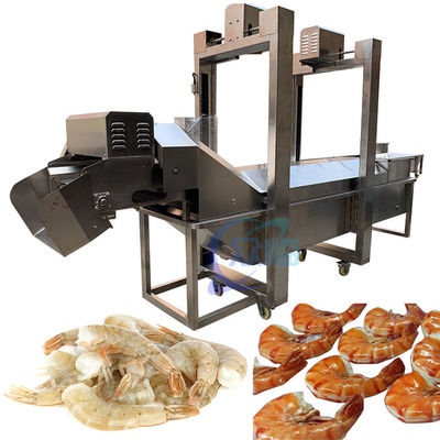 Machine électrique de cuisson de crevettes en tunnel stable, unité de transformation de crevettes économe en énergie
