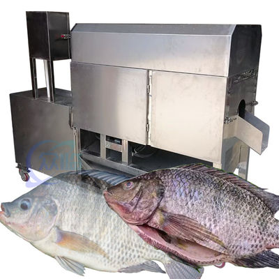 Machine à éventrer les poissons en acier inoxydable anti-corrosion automatique