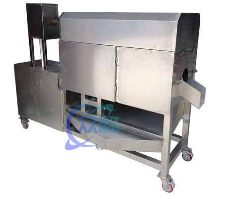 380V 50Hz Machine automatique de filetage de poisson, pratique machine de nettoyage de viscères de poisson