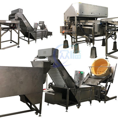 Bon prix 50 Hz Stable machine de dépistage de crevettes, machine de découpe de crevettes en acier inoxydable en ligne