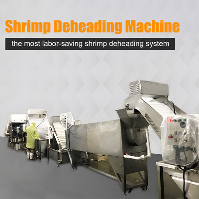 Machine automatique de décapage des crevettes 11,7 kW en acier inoxydable 304