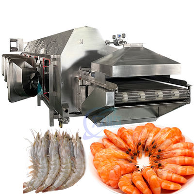 Bon prix Chauffage à la vapeur Crevettes Cuisinière Économie d'énergie Chauffage à bande transporteuse Sushi Crevettes en ligne