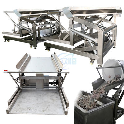 Convoyeur s'élevant de alimentation mobile de chaîne de convoyeur de grue industrielle de plat boîte isolée en plastique boîte commerciale de refroidisseur
