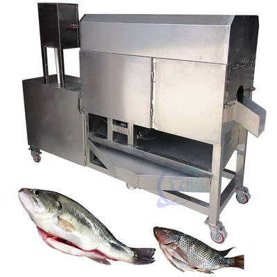 La machine de décapage et de nettoyage du poisson est en acier inoxydable 304