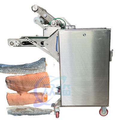 Bon prix machine à éplucher les peaux de poissons pour le traitement des sardines machine à éplucher les peaux de calamars de tilapia machine à éplucher les peaux de poissons semi-automatique en ligne