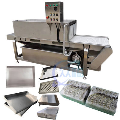 Bon prix Crevette Tray Machine Seafood Processing Plant de séparation automatique dégelant Tray Machine en ligne