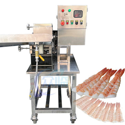 Machine à couper les crevettes au sushi, coupeuse de crevettes cuites, coupeuse automatique de crevettes