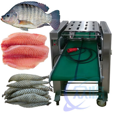 50 Hz 3P machine de nettoyage de la peau du poisson anti-corrosion 300-400 kg/h