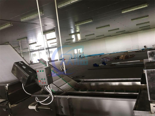Équipement de transformation de fruits de mer en acier inoxydable régulateur de vitesse de pêche et de crevettes nettoyeur à bulles haute pression