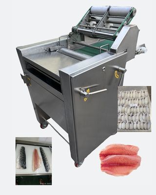 Bon prix 70 pièces/m Machine de traitement du poisson Machine de pellicule de la sepie en acier inoxydable en ligne
