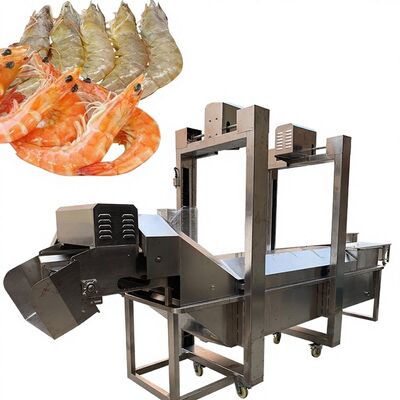 Bon prix ISO SUS304 Machine polyvalente pour le traitement des crevettes 380V Tunnel de cuisson des crevettes 3,7KW Machine de blanchiment automatique en ligne