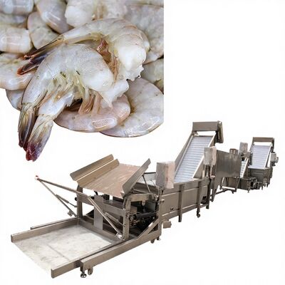 Bon prix Zolim pratique machine de décapage de crevettes 3200x630x1600mm Multiscène système automatique de décapage de crevettes 1000-1500kg 380V en ligne