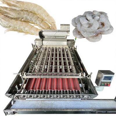 Bon prix Machine industrielle automatique de décapage des crevettes et de pellicule des crevettes avec pompe en acier inoxydable de 3000W 304 Capacité 150-250 kg/h en ligne