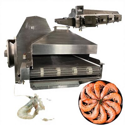 Bon prix Machine de cuisson ISO de crevettes de fruits de mer en acier inoxydable 304 à économie d'énergie Cuiseur à vapeur de fruits de mer Cuiseur de crevettes en ligne