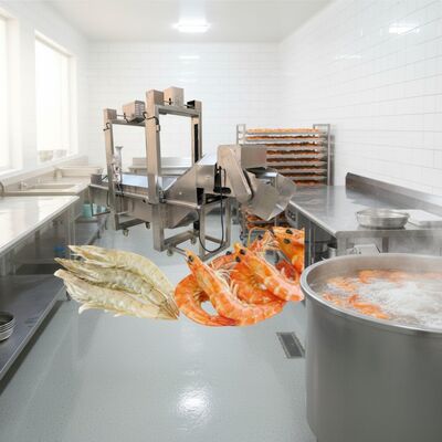 Bon prix Machine à blanchir les crevettes 380V 3,7kw Cuiseur de crevettes Zolim Équipement de cuisson des crevettes Cuiseur automatique de crevettes en ligne