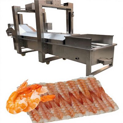 Bon prix Économie d'énergie Coupeuse automatique Sushi Production de crevettes Ligne de transformation alimentaire Cuiseuse à crevettes 500-600 kg/h Capacité en ligne