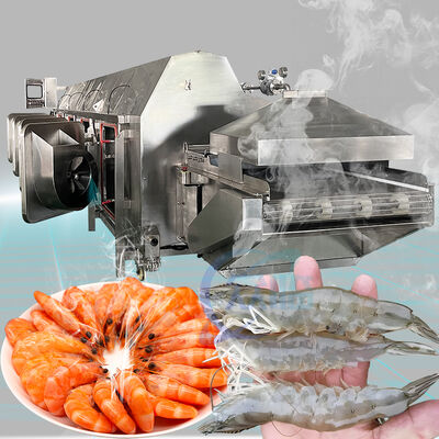 Bon prix La machine de blanchiment des fruits de mer Zolim La machine de blanchiment des crevettes de calamar pour la ligne de cuisson des fruits de mer de l'usine en ligne