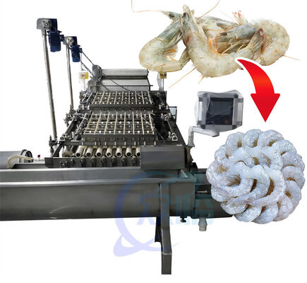 Bon prix Crevette fraîche d'efficacité épluchant Shell Removing Processing Machine, éplucheuses de petite taille de crevette en ligne