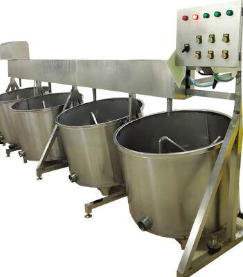 Bon prix Mélangeur en acier inoxydable pour la transformation des crevettes machine à tremper les lots de crevettes mélangeur automatique spécial pour les usines de transformation des fruits de mer en ligne