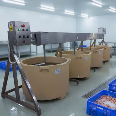 Bon prix Réglage des crevettes Réglage des crevettes Machine de transformation de la crevette Immersion mélangeur isolation mélangeur à baril mélangeur automatique mélangeur de crevettes filetage de trempage en ligne
