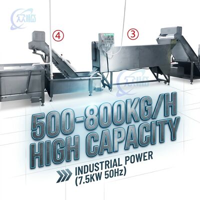 Bon prix Adjustable Speed Shrimp Head Screening Machine Anti Corrosive SUS316 2500-3000KG 3.0KW 380V en ligne
