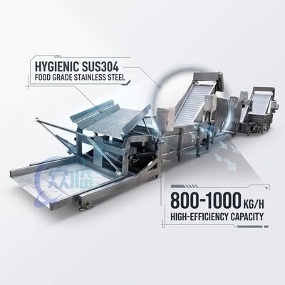 Bon prix Smart Shrimp Processing Equipment SUS316 2000-2500KG 2.2KW 50Hz For Seafood Factory en ligne