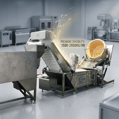Bon prix SUS304 Shrimp Head Removal System 316L Stainless Steel 2500-3000KG 15KW 220V For Frozen Food Factory en ligne