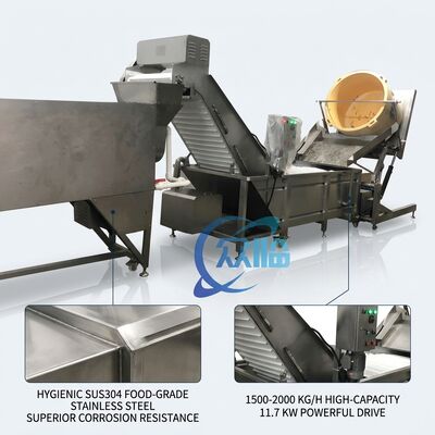 Bon prix Large Scale Shrimp Deheading Machine SUS304 500-800KG 2.2KW 380V For Catering Factory en ligne