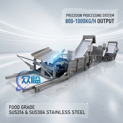 Bon prix Continuous Duty Seafood Processing Plant Equipment Food Grade SUS304 2500-3000KG 0.8KW 60Hz en ligne