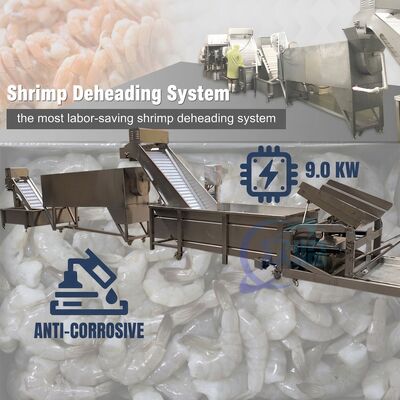 Bon prix Advanced Shrimp Head Separation Machine SUS304 2000-2500KG 15KW 440V For Seafood Export Company en ligne